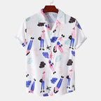 Summer Rainbow Men's Vocation Lapel Camisa Oversized Hawaiian Shirts 3d Print Fashion Men Women Beach Short-sleeved Blouse Tops