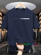 Summer New Women's Cotton T-shirts Letter Printed Short Sleeved Round Neck Tshirt High Street Casual Tees Oversized Unisex Tops