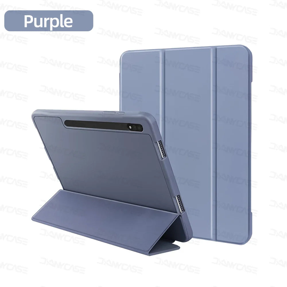 Case For Samsung Galaxy Tab S7/S8/S9 11 in for S6 Lite 10.4 S7 FE S8 S9 S10 Plus 12.4 S8 S9 With Pen Tray Tablet Cover