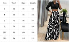 Fashion Colorful Printed Elastic Pants Women Elegant Wide Leg Pants Women Casual Loose Trousers