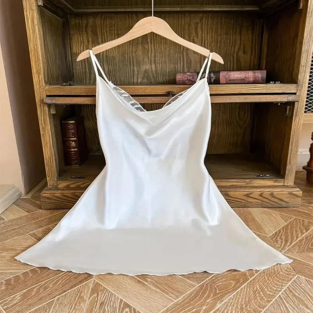 Back Butterfly Hollow out Design Women's Nightwear Romantic Female Suspender Sleeping Dress Summer Comfortable Pajama for Women