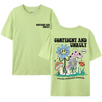 Confident And Unruly Attitude Determines Direction Men T Shirt Cotton Shirt Street Loose T-Shirts Summer Breathable Short Sleeve