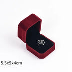High-end Velvet Jewelry Box Necklace Ring Bracelet Pendant Earrings Storage Wedding Party Gift Box Jewelry Organizer Box Joyero