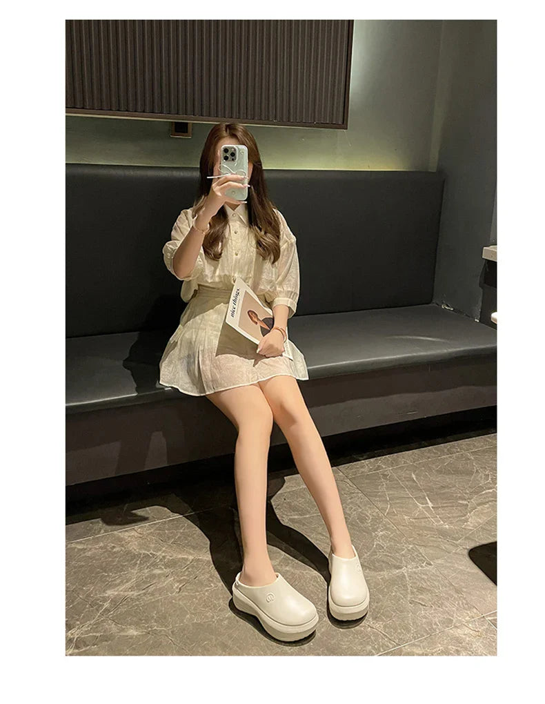 Women Sandals Summer Shoes Cook Work Flip-flop Waterproof Female Sandals Non-Slip Garden EVA Platform Slippers Casual Beach Shoe