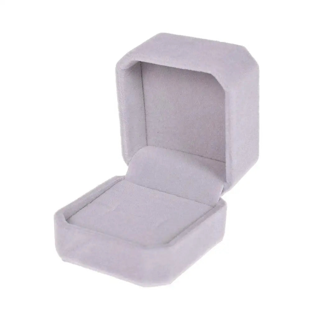 Vintage Double Slots Ring Jewelry Box For Wedding Proposal Engagement Ring Box Gift Organizer Storage PU Leather Packaging Case
