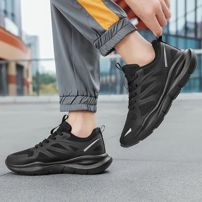 Unisex Summer Running Shoes Lightweight Men Women Fashion Sneakers Original Trainer Breathable EVA Elastic Lace Up Sports Shoes