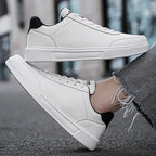 YRZL Men White Shoes Couple Casual Skateboard Shoes Comfortable Sneakers Lightweight Walking Women Tenis Shoes Plus Size 36-46