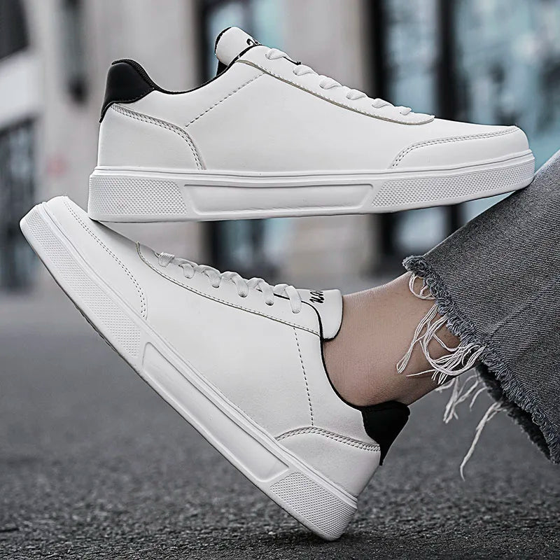 YRZL Men White Shoes Couple Casual Skateboard Shoes Comfortable Sneakers Lightweight Walking Women Tenis Shoes Plus Size 36-46