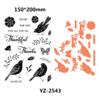 Daily Grind Autumn Bears Occasion Flowers Sunshine 2024 Newest Cutting Dies Clear Stamp Stencil for Scrapbooking Paper Making