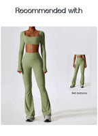 Women Sport Seamless Tops Long Sleeve Breathable Workout Slim T Shirts Athletic Running Gym Push-up Running Fitness Yoga Tops