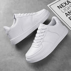 Fashion Leather Men White Sneakers Breathable Comfort Classic Casual Shoes Mens Outdoor Walking Shoes Couple Footwear Size 36-47
