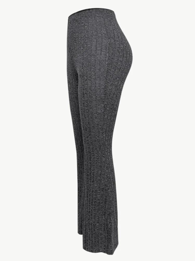 Women's Bell-bottom Pants High-waisted Tight Wide Leg Yoga Pants Fitness Sports Casual Leggings Trousers Joggers Autumn Winter