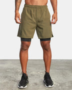 Fitness Shorts Men's Training Sports Jogging Fitness Woven Quick Dry New 2-in-1 Double-layer Sports Fitness Running Shorts