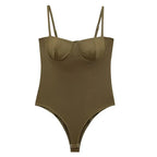 TRAF Woman 2025 Bodysuits Corset Off Shoulder Bodysuits Sexy Lingerie Summer Sleeveless Smooth Slimming Body Backless One Piece