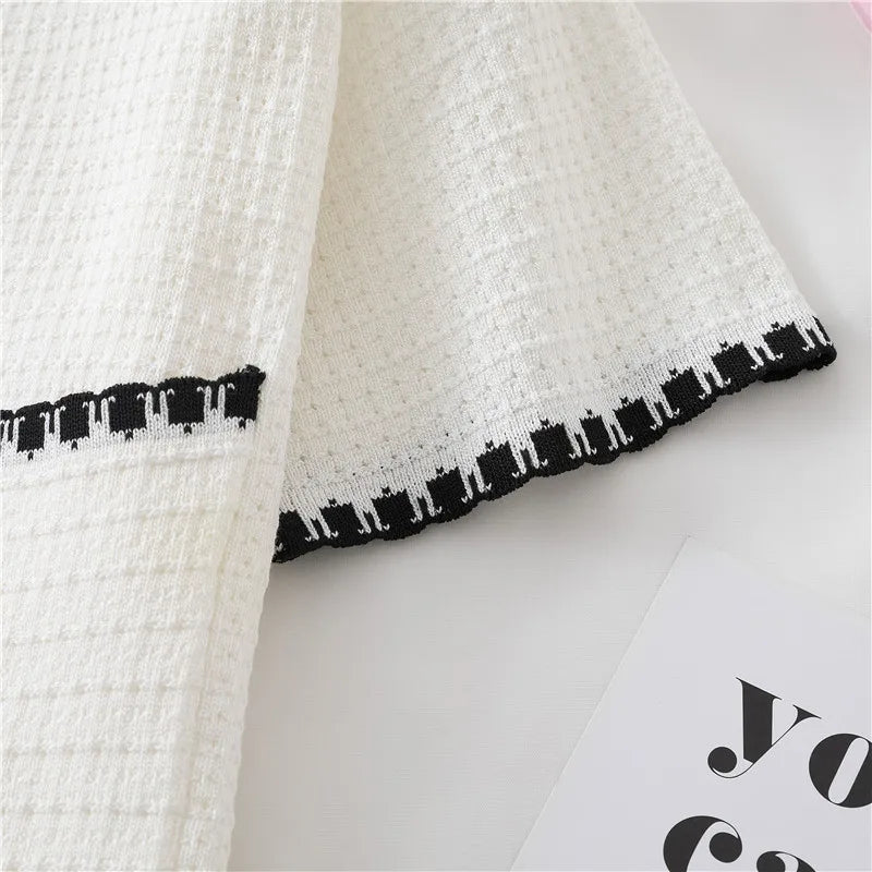 Summer Women New Solid V-Neck Casual Crop Top Single-breasted Pocket Patchwork Cardigan Versatile Loose Short Sleeve Shirts 2025