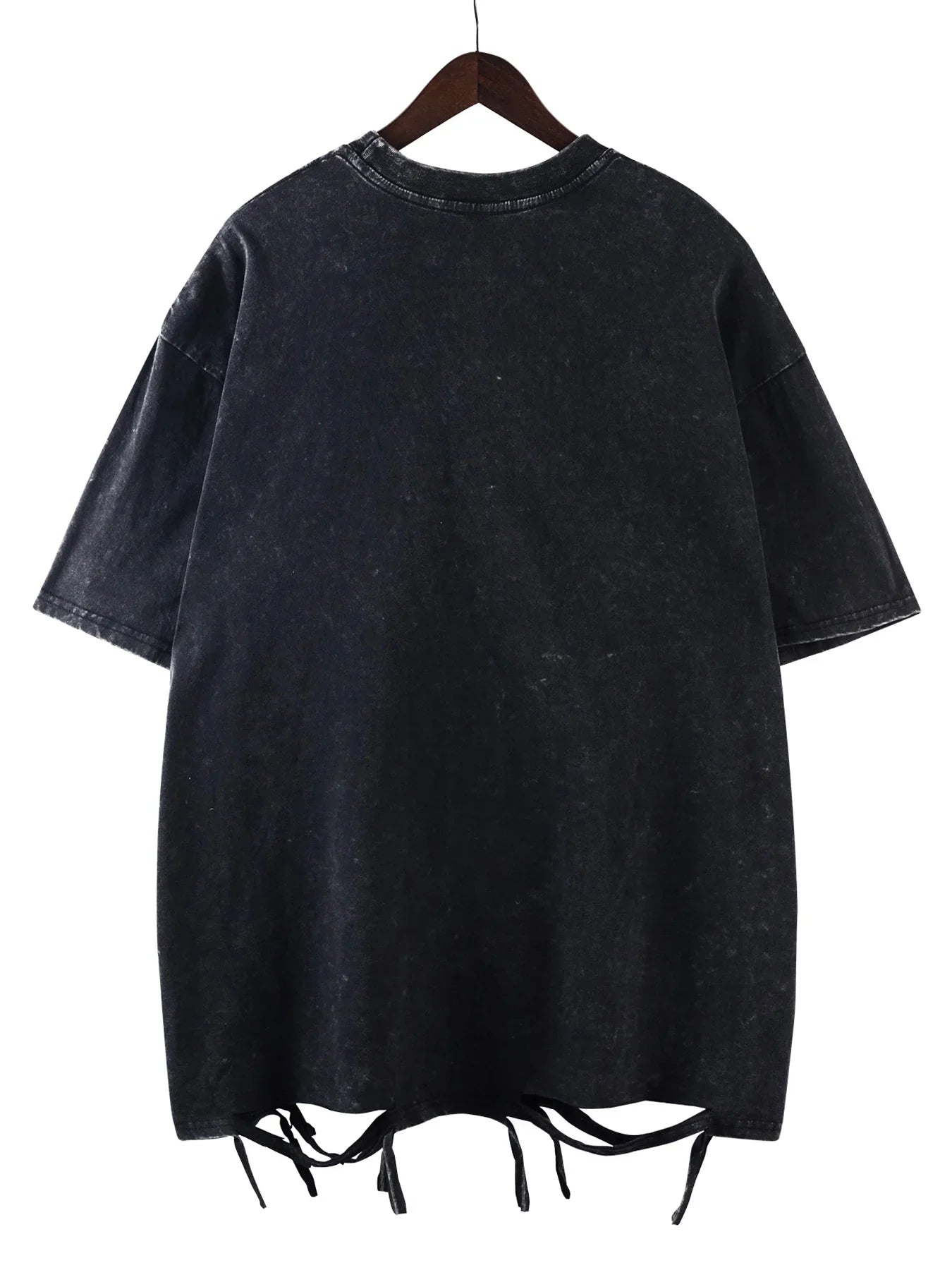 Fashion Creativity Doberman Prints Washed T-Shirt Women Cottontops Distressed O-Neck Oversize T Shirts Vintage Woman Clothes