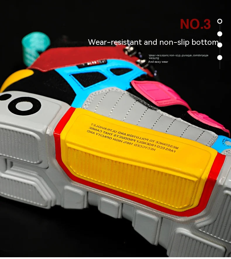 Wudao student couple sports board shoes Women's new non-slip thick soled sports shoes men ventilated Velcro casual shoes