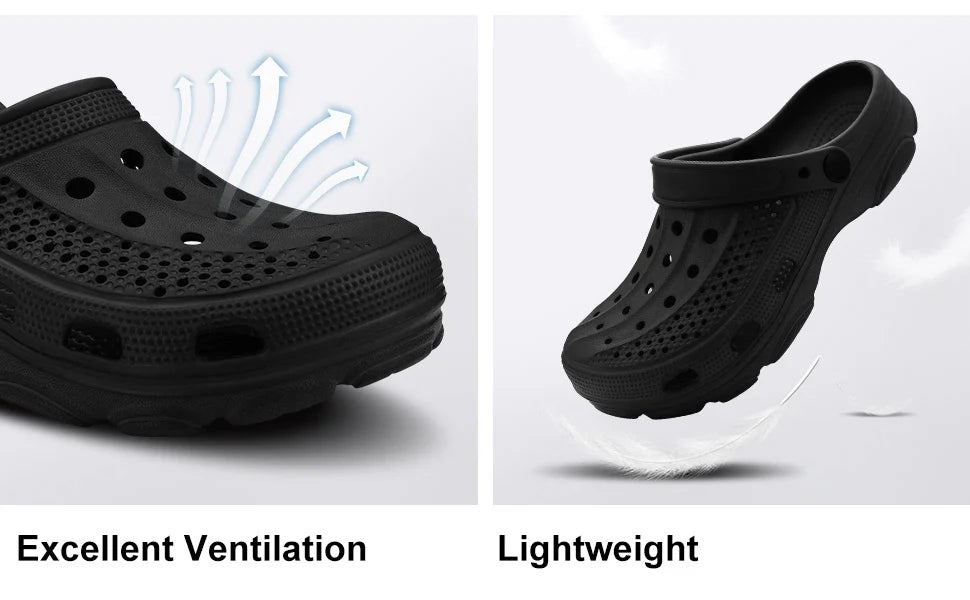 Evshine Classic Hole Beach Slippers With Arch Support Unisex Comfort Anti-slip Sandals Garden Shoes Men's Summer Clogs Sandals