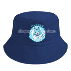 Gabby Dollhouse Bucket Hat Cotton Children Pot Flat Shade Sun Protection Spring Autumn Hats Cartoon Parent-Child Headdress Gift