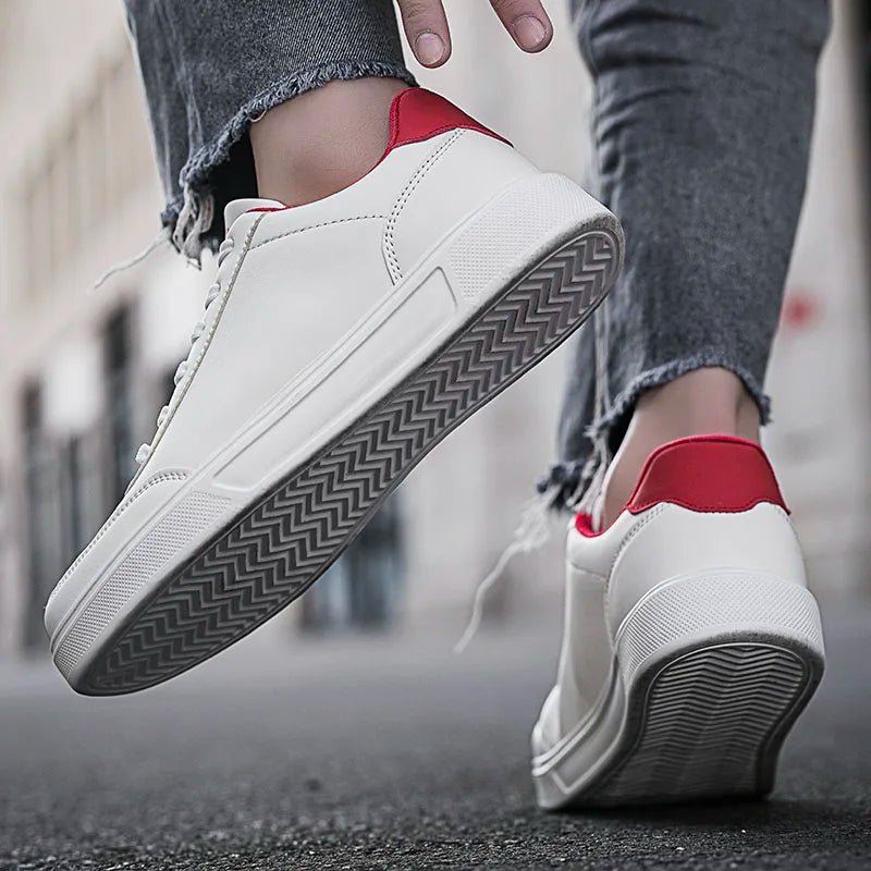 YRZL Men White Shoes Couple Casual Skateboard Shoes Comfortable Sneakers Lightweight Walking Women Tenis Shoes Plus Size 36-46