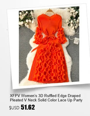 XFPV Women's Sweet Short Denim Dress For Women  Belt Slim Short Sleeved Vestidos Korean Fashion Spring Summer 2025 SM11153