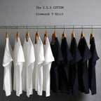 Summer Fashion Heavyweight Retro Men's English Letters 100% Cotton Printed Round Neck High-quality Casual Fitness Street T-shirt