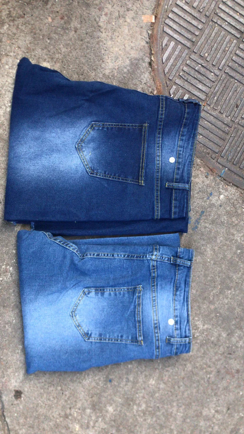 High-Waisted Jeans High Elasticity Splitter Fashion European American Net Red Direct Factory Sales Cross-Border Trade Goods