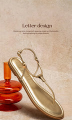 CHCH Women's Flat Sandals Summer Minimalist Toe Beach Shoes Vacation Outdoor