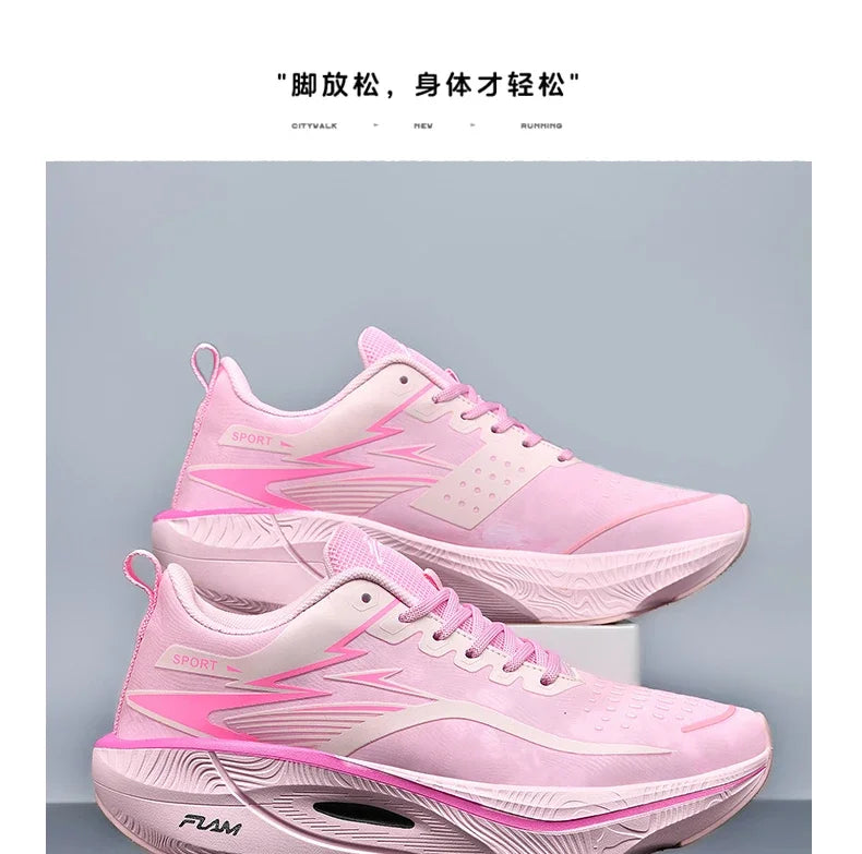 Mens Running Shoes Pro Training Mesh Breathable Flat Sneakers 2024 Trendy Couple Tennis Shoes for Men and Women Big Size