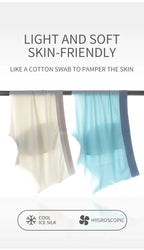 MIIOW 3Pcs Ice Silk Man Underwear Boxer Metal Fiber Antistatic Men Underpants Seamless Cut Hem Men's Panties Boxers Shorts Trunk