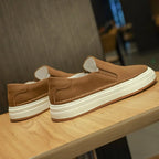 High Quality Brand Men's Genuine Leather Shoes Soft Soles Comfortable Loafers Non Slip Outdoor Men's Flat Shoes Free Delivery