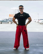 New American Summer T-shirt Men's Sense Of Strength And Fashion Fitness Style Bodysuit Jogger Outdoor High Stretch Running Shirt