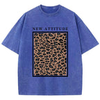 Yosemite National Papk Prints Washed T Shirts Women Cotton T-Shirts Distressed Oversized O-Neck Tops Summer Casual Woman Clothes