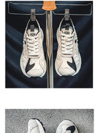 Fashion Designer Men Shoes Dissolve Thick Shoes Casual Sneakers Men Platform Trend  Chunky Sneakers Walking Shoes