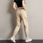 Cool Cargo Pants Women Casual Harajuku  Joggers High Waist Loose Female Hip Hop Trousers Korean Punk Pants Funny Capri Femme