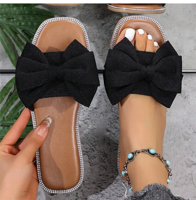 Women's Sandals Blin Blin Sweet Summer Sandals Shoes Women New Flat Sandals Beach Slippers For Summer Footwear Chaussures Femme