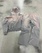 Fashionable Fashion Clothing Casual Loose Zipper Hoodie Men Y2k Street Personality Trousers Suit Rock Oversized Sweatshirt Women