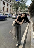 Summer Women's Fashion Slimming Cute Matching Set Conceal Meat Two-Piece Set Cool plus Size Age-Defying Chinese Brand