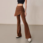 Women's Wide Leg Pants Lady's Draswtring Sweet Y2K Pink Flare Pant Boot Cut Female Long Trousers Casual Chic Matching Sweatpants