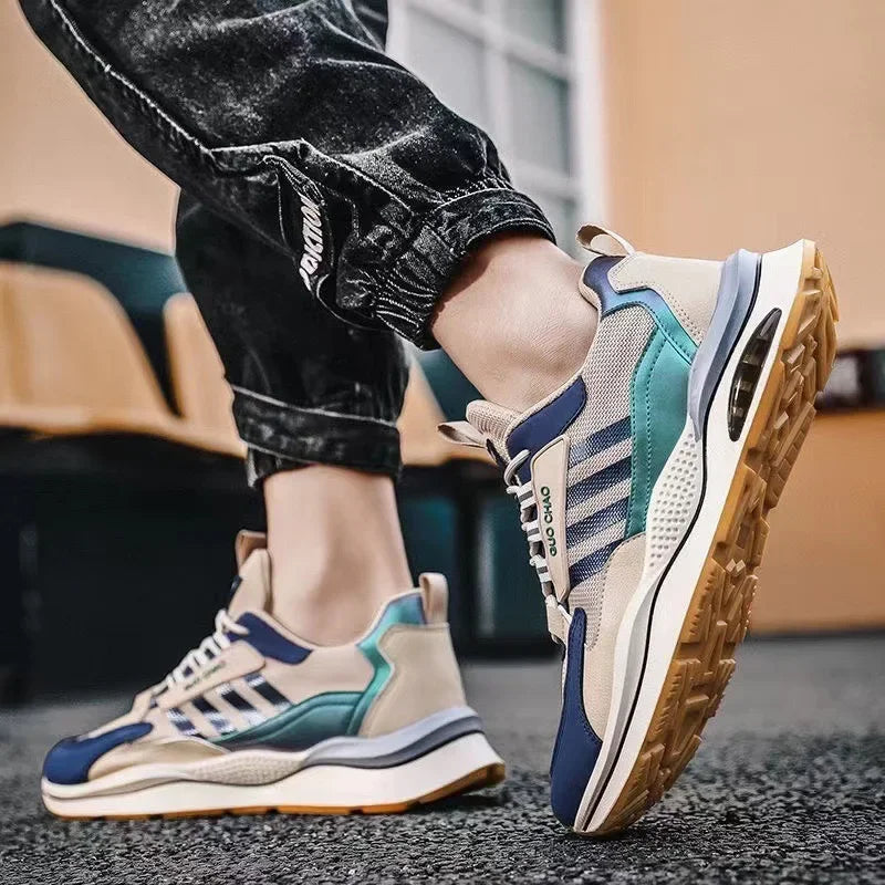 Brand Men Sneakers Mesh Breathable Casual Shoe Air Cushioning Athletic Running Shoes for Men Light Training Shoe Tenis Masculino