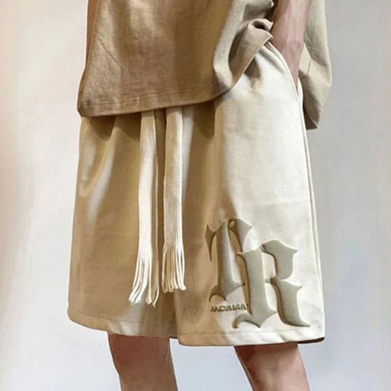 Y2k Shorts For Men 2025 Summer Letter Foam Print Loose Sweatpants Gym Oversized Basketball Shorts Pants Hip Hop Streetwear 8XL