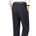 Formal Pants Men's Summer Thin Autumn Thick Black Blue Grey Stretch Bussiness Loose Suit Big Plus Size Office Trousers YYQWSJ