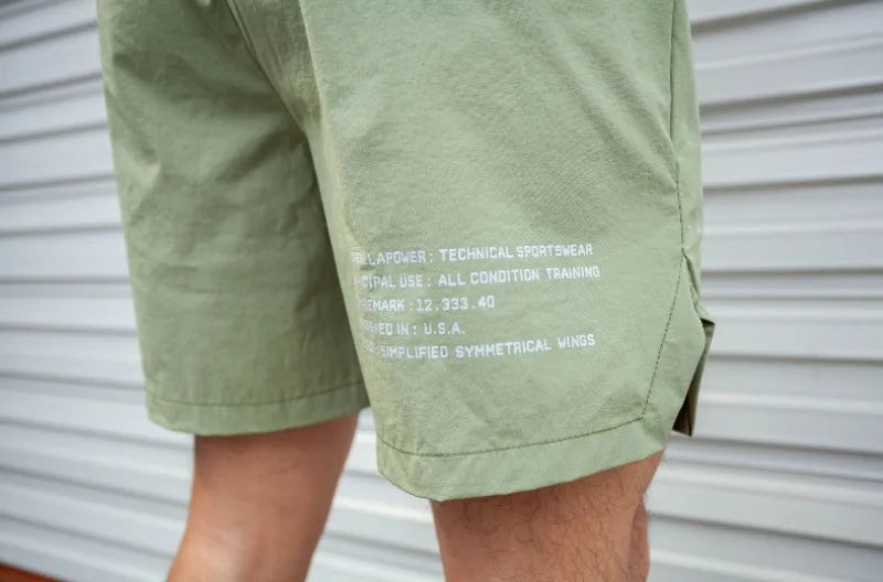 Summer new Men Light Weight Thin Short Pants Running Squat Fitness Shorts Men GYM Wear Quick-drying Beach Drawstring Shorts