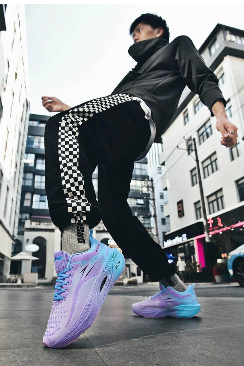 Mens Running Shoes Pro Training Mesh Breathable Flat Sneakers 2024 Trendy Couple Tennis Shoes for Men and Women Big Size