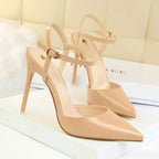 Women 10.5cm High Heels Sandals Lady Metallic Gold Silver Patent Leather Stripper Strap Sandles Wedding Fetish Nightclub Shoes