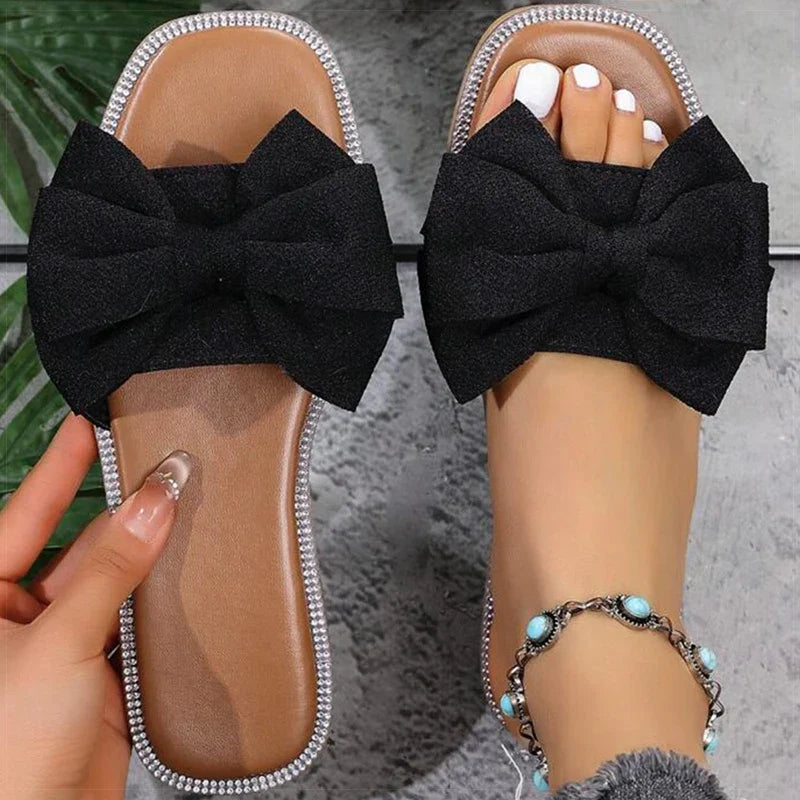 Women's Sandals Blin Blin Sweet Summer Sandals Shoes Women New Flat Sandals Beach Slippers For Summer Footwear Chaussures Femme