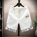 Top selling men's high-quality trendy printed shorts for spring and summer 2025, five quarter shorts, casual shorts