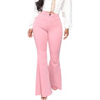 Women Jeans Flare Pants Sexy Denim Long Pant Hip Wrap Casual Solid Elegant Splice Regular Slim Fit High Waist Trousers Summer