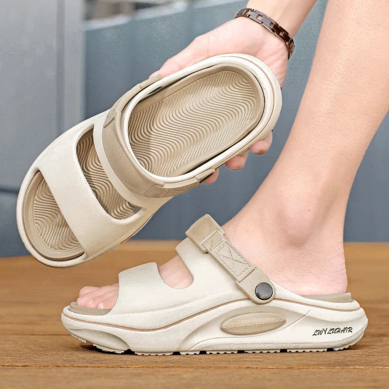 Summer Men's Outdoor Sandals Slippers Beach Comfortable Slides Soft Clogs Men Casual Water Garden Shoes Men Women Beach Sandals