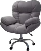 Dark Gray Recliner Gaming Chair - Home Office Desk Chair with Lift, Comfortable Armchair for Living Room & Bedroom